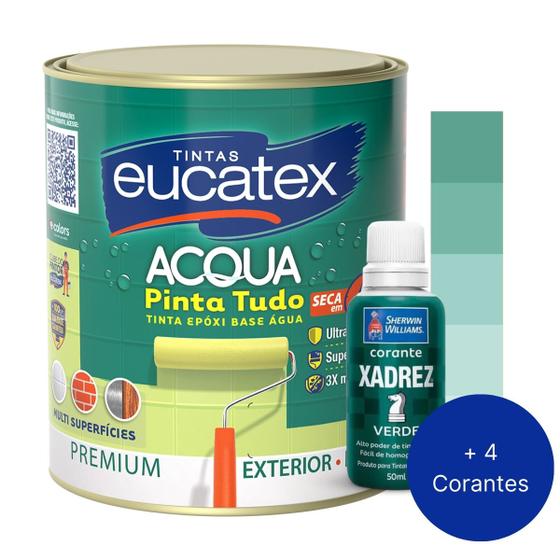 Tinta Epóxi Base Água Azulejo Pastilha Piso Madeira Metal Alvenaria Banheiro 900ml + 4 Corantes Pigmento Xadrez Menor preço em Tinta Epóxi Base Água Azulejo Pastilha Piso Madeira Metal Alvenaria Banheiro 900ml + 4 Corantes Pigmento Xadrez