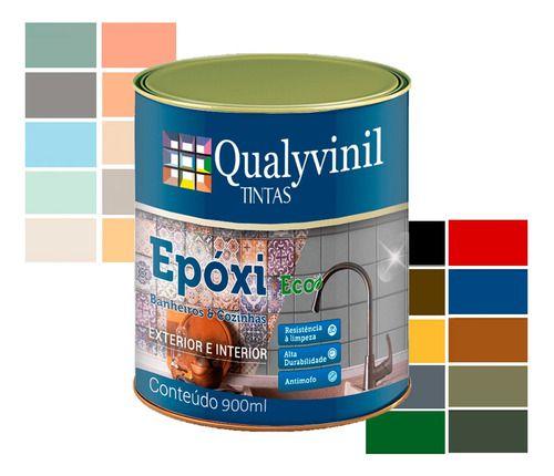 Imagem de Tinta Epóxi Base Agua Qualyvinil Eco Lavável Antimofo 900ml