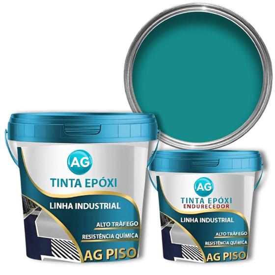 Imagem de Tinta Epoxi Industrial Azul Turquesa AG - RAL5018