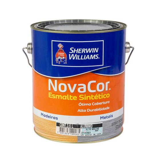 Tinta ESM Novacor 3,6L Sherwin Willians Sherwin Williams Tinta para Parede / Madeira / Aço Tinta ESM Novacor 3,6L Sherwin Willians Sherwin Williams Tinta para Parede / Madeira / Aço