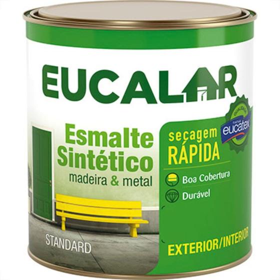 Imagem de Tinta Esmalte. 1/16 = (225ml) Sintetico Eucalar Branco