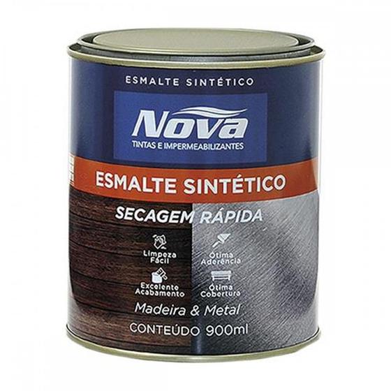 Imagem de Tinta Esmalte. 1/4 (900ml) Sintetico Nova Preto