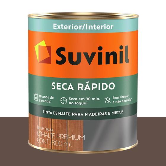 Imagem de Tinta Esmalte Acet. Base Água Suvinil Chocolate Meio Amargo 800 ml