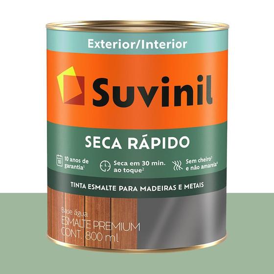Tinta Esmalte Acet. Base Água Suvinil Verde-pastel 800 ml Menor preço em Tinta Esmalte Acet. Base Água Suvinil Verde-pastel 800 ml