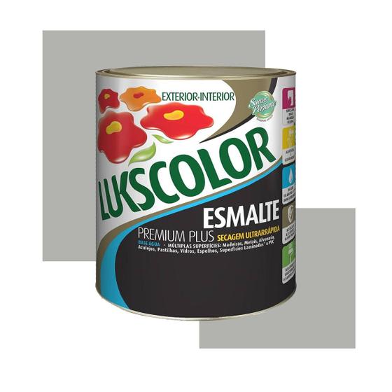 Imagem de Tinta esmalte base água sintético 900ml lukscolor cores