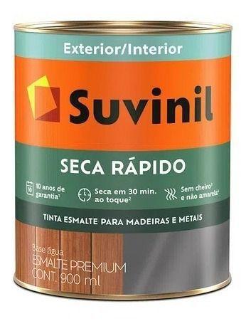 Tinta Esmalte Base De Água Branco Brilhante Suvinil 900ml Menor preço em Tinta Esmalte Base De Água Branco Brilhante Suvinil 900ml