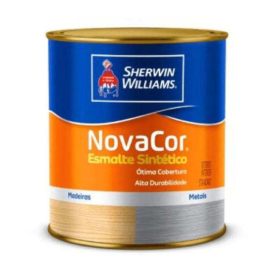 Imagem de Tinta esmalte branco 900ml alto brilho novacor - SHERWIN-WILLIAMS