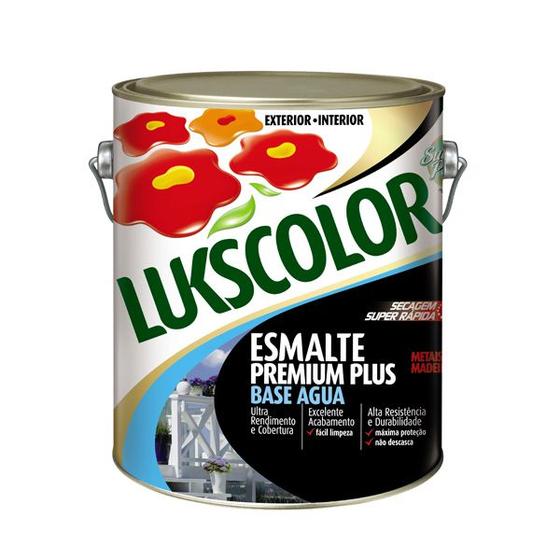 Tinta Esmalte Brilhante Base Água Branco 3.600l Lukscolor Menor preço em Tinta Esmalte Brilhante Base Água Branco 3.600l Lukscolor