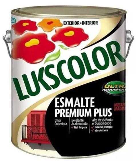 Imagem de Tinta Esmalte Brilhante Lukscolor Madeira Metal 900ml