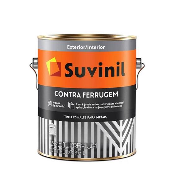 Tinta esmalte contra ferrugem preto brilhante 3.6l - suvinil é boa?