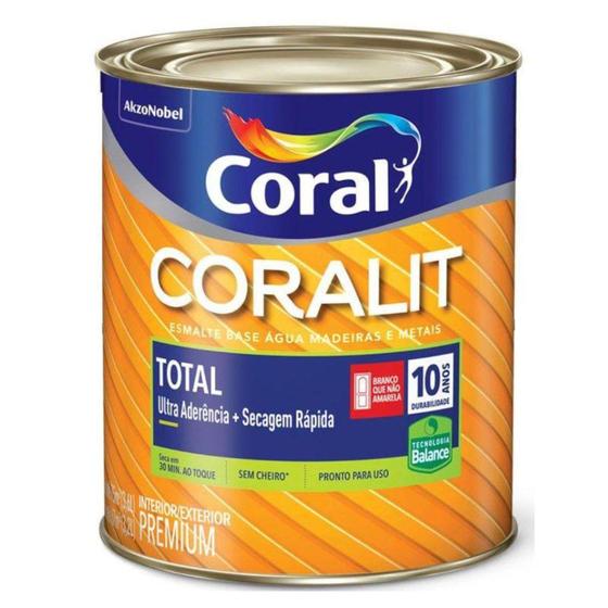 Tinta Esmalte Coral Coralit Secagem Rápida Zero Odor Acetinado 900ml Menor preço em Tinta Esmalte Coral Coralit Secagem Rápida Zero Odor Acetinado 900ml