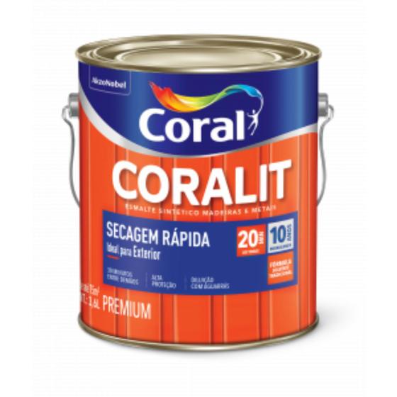 Tinta Esmalte Coralit Secagem Rápida Brilhante Branco 3,0L Menor preço em Tinta Esmalte Coralit Secagem Rápida Brilhante Branco 3,0L