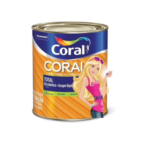 Imagem de Tinta Esmalte Coralit Total Brilhante Coleção Barbie 800ML