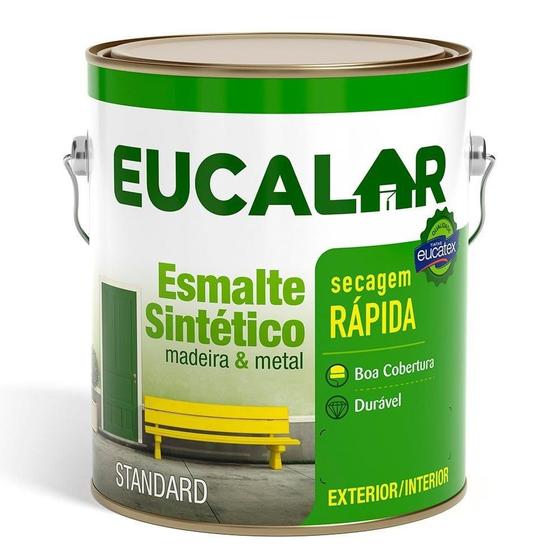 Imagem de Tinta Esmalte Eucalar Brilhante Cinza Escuro 3600ml