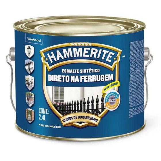 Tinta Esmalte Hammerite Direto Na Ferrugem 2,4L - Coral Menor preço em Tinta Esmalte Hammerite Direto Na Ferrugem 2,4L - Coral