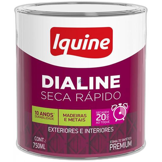 Imagem de Tinta Esmalte Iquine Seca Rapido 750Ml Preto