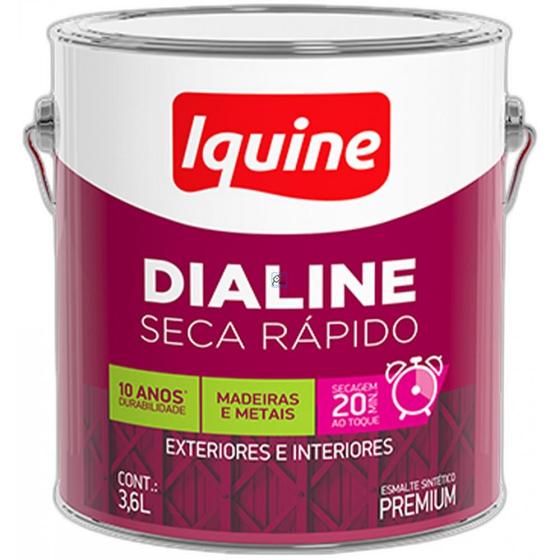 Imagem de Tinta Esmalte Iquine Seca Rapido Galao 3,6L Preto