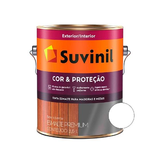 Imagem de Tinta esmalte premium cor e proteção brilhante branco 3,6lt