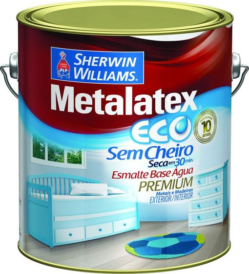Tinta Esmalte Sherwin Williams Metalatex Eco Esmalte Premium 3,6L Branco Brilhante Menor preço em Tinta Esmalte Sherwin Williams Metalatex Eco Esmalte Premium 3,6L Branco Brilhante