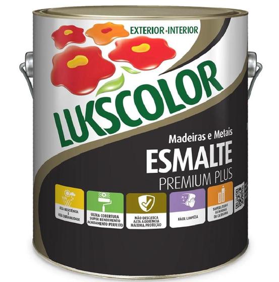 Imagem de Tinta Esmalte Sintético Brilhante 3,6l Branco - Lukscolor