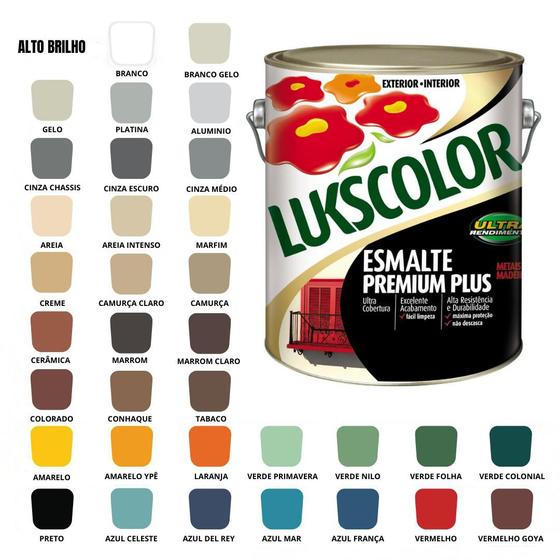 Tinta Esmalte Sintetico Brilhante 3,6ml Lukscolor Cores - Esmalte ...
