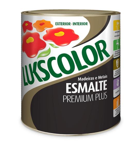 Imagem de Tinta Esmalte Sintético Brilhante 900ml Platina - Lukscolor