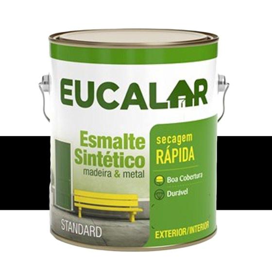 Imagem de Tinta Esmalte Sintético Eucalar Preto 225 Ml Eucatex