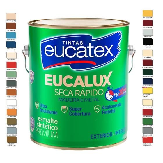 Imagem de Tinta esmalte sintético eucalux brilhante branco 3,6lt