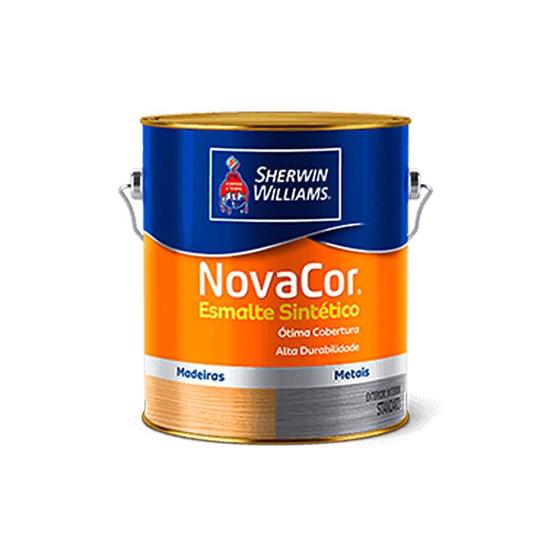 Imagem de Tinta Esmalte Sintético NovaCor Alto Brilho 3,6L Cor Azul Celeste - Sherwin Williams