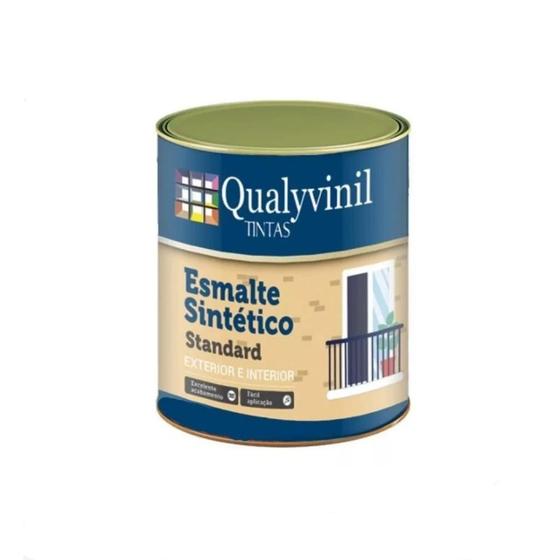 Imagem de Tinta Esmalte Sintético Para Exterior e Interior Standard de 900ml Qualyvinil Decoração