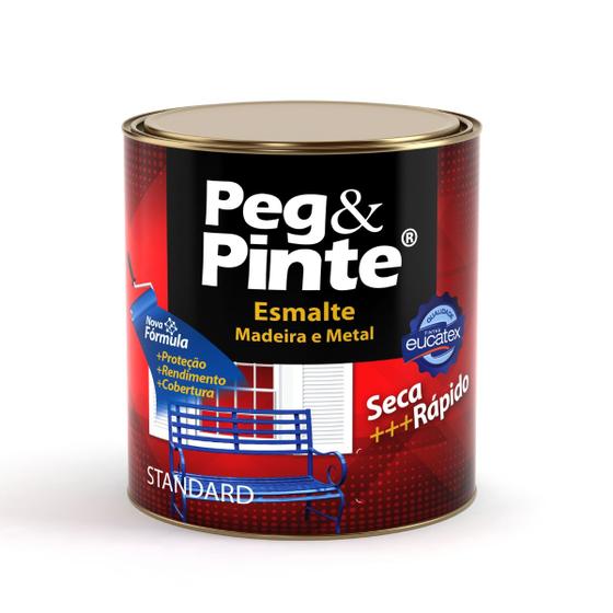 Imagem de Tinta Esmalte Sintético Peg & Pinte Madeira/Metais 900ml Eucatex