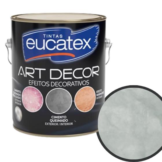 Tinta Eucatex Art Decor Efeito Cimento Queimado Perolizado Cromium Galão 3.6 L Menor preço em Tinta Eucatex Art Decor Efeito Cimento Queimado Perolizado Cromium Galão 3.6 L