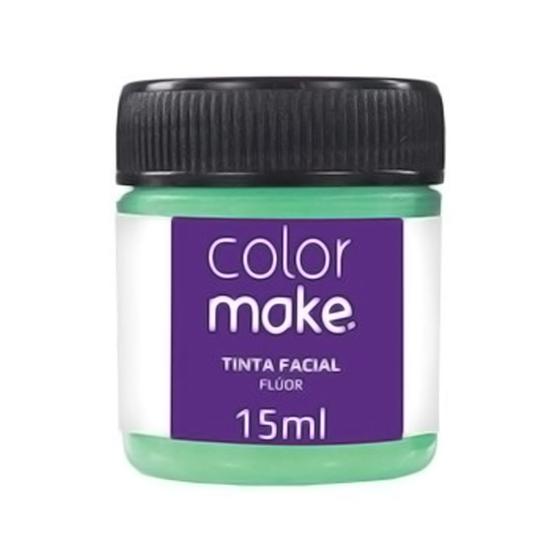 Tinta Facial Líquida Verde Neon - 15ml - Color Make