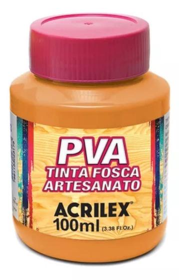 Imagem de Tinta Fosca Acrilex 100ml PVA para Artesanato em Gesso e Cerâmica e Criação de Decoração Terracota