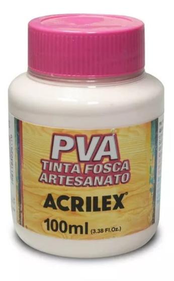 Imagem de Tinta Fosca Artesanato PVA 100ml Rosa Bebe Acrilex c/6un