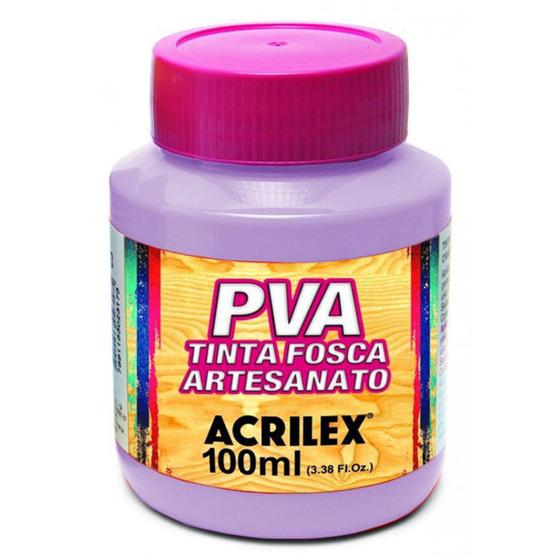 Imagem de Tinta Fosca para Artesanato PVA 100ml Lilás Acrilex