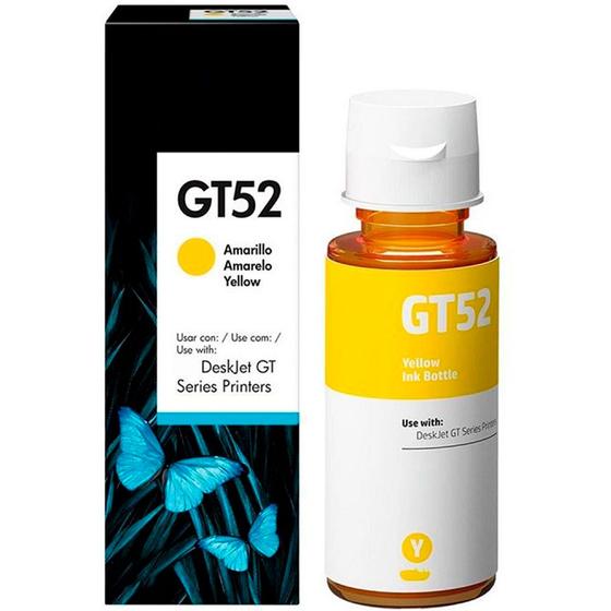 Imagem de Tinta GT52 Amarelo para impressora Deskjet Ink Tank Wireless 410 series