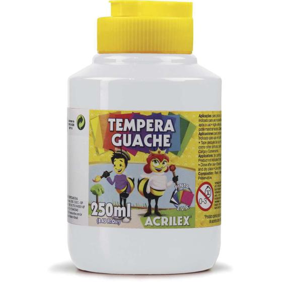 Imagem de Tinta Guache 250ML Branco (7891153054537)