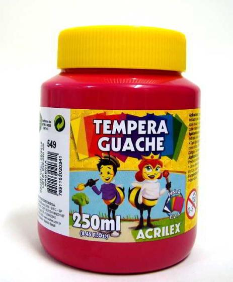 Imagem de Tinta Guache 250ml Vermelha 549 Acrilex