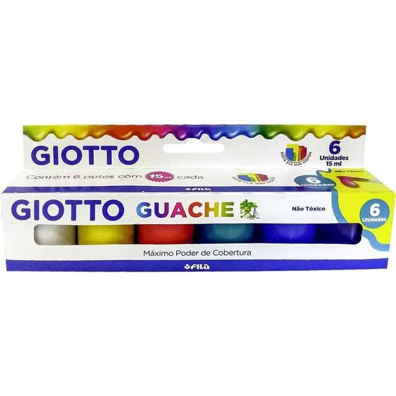 Imagem de Tinta Guache 6 Cores 15Ml - Giotto