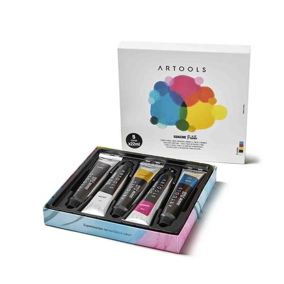 Imagem de Tinta Guache Palette Artools Com 5 Cores 22Ml