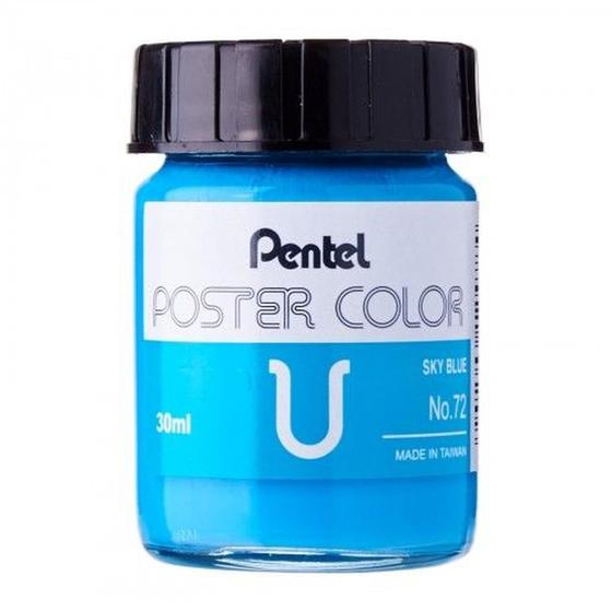 Imagem de Tinta Guache Pentel Profissional N72 Céu Azul