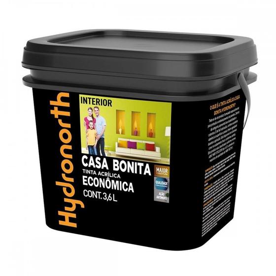 Imagem de Tinta Hydronorth Casa Bonita Acrilica Economica Fosco 3,6L Super Branco 00093109