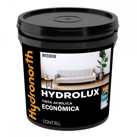 Imagem de Tinta Hydronorth Hydrolux Acrilica Economica Fosco 15L Areia  00096359