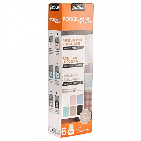 Imagem de Tinta Initia Porcelaine Chalk Pebeo 6 Unidades