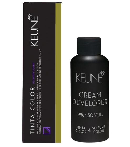 Imagem de Tinta Keune Color UC 4.35 Cast Med Choco + Developer 30vol
