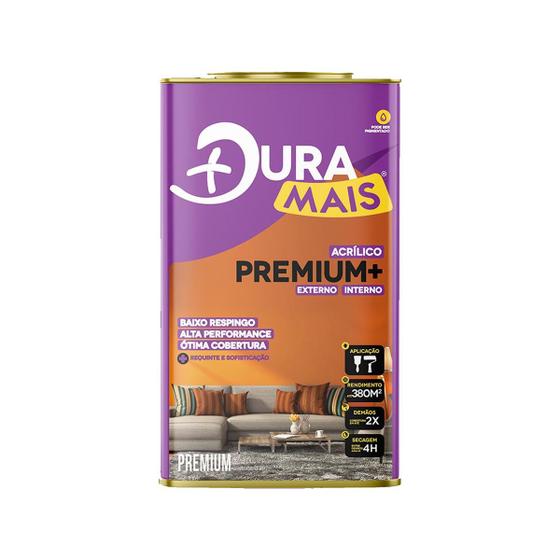 Tinta látex acrílica premium 18lt duramais cores Menor preço em Tinta látex acrílica premium 18lt duramais cores