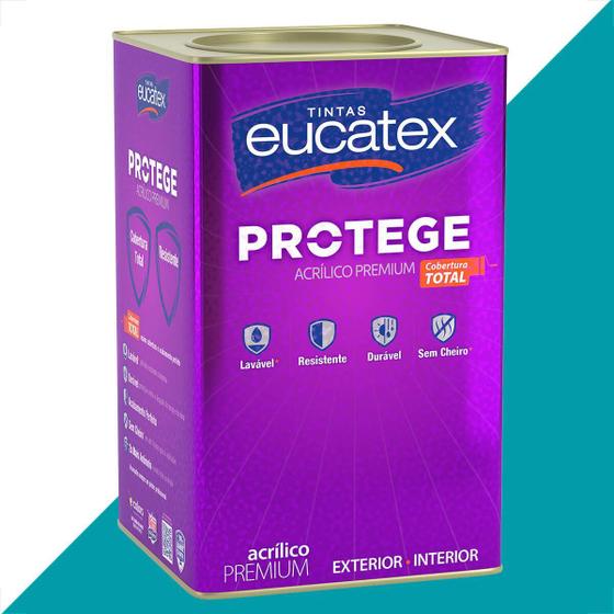 Imagem de Tinta latex eucatex protege acrilico premium fosco aguas rasas 18l