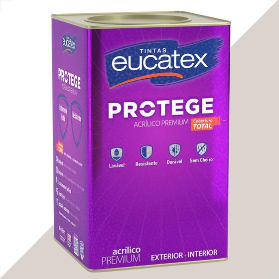 Imagem de Tinta latex eucatex protege acrilico premium fosco gelo 18l