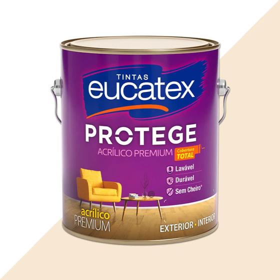Imagem de Tinta latex eucatex protege acrilico premium fosco palha 3600ml - EUCATEX TINTAS